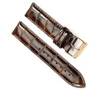 sooponu Cinturino in pelle adatto per DW Universal Strap adatto per cinturini per orologi Daniel Wellington(ABrown-RoseGold,22mm)