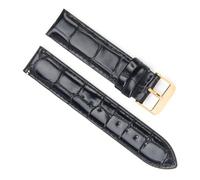 sooponu Cinturino in pelle adatto per DW Universal Strap adatto per cinturini per orologi Daniel Wellington(ABlack-Gold,19mm)