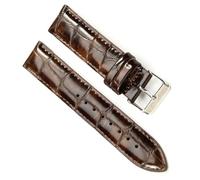 sooponu Cinturino in pelle adatto per DW Universal Strap adatto per cinturini per orologi Daniel Wellington(ABrown-Silver,19mm)