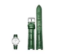 sooponu Cinturino in pelle con tacche per bracciale speciale da uomo e da donna GC PASHA DE per Rossini(Greens,21-15mm)