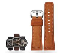 sooponu Cinturino in pelle di vacchetta per Sevenfriday Q203 M203 P1 P2 S2 M2 Q2 03 01 02(Brown-silver)