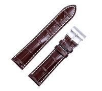 sooponu Cinturino in pelle italiana per Breitling Pilot Avenger Chronomat Superocean Heritage Series(Brown letter silver 1,22mm)