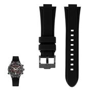 sooponu Cinturino in resina e silicone per orologio TIMEX Tide Compass Series T2N721 T2N720 Accessori per cinturini per orologi(Blackb a)