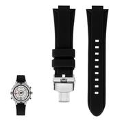 sooponu Cinturino in resina e silicone per orologio TIMEX Tide Compass Series T2N721 T2N720 Accessori per cinturini per orologi(Blacks b)