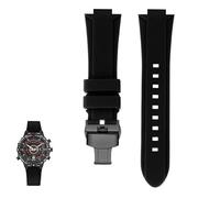 sooponu Cinturino in resina e silicone per orologio TIMEX Tide Compass Series T2N721 T2N720 Accessori per cinturini per orologi(Blackb b)