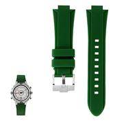 sooponu Cinturino in resina e silicone per orologio TIMEX Tide Compass Series T2N721 T2N720 Accessori per cinturini per orologi(Greens a)