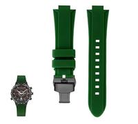 sooponu Cinturino in resina e silicone per orologio TIMEX Tide Compass Series T2N721 T2N720 Accessori per cinturini per orologi(Greenb b)