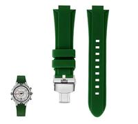 sooponu Cinturino in resina e silicone per orologio TIMEX Tide Compass Series T2N721 T2N720 Accessori per cinturini per orologi(Greens b)