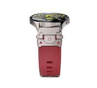 sooponu Cinturino in silicone e acciaio inossidabile per Huawei Watch GT5/4 3 pro 43 46 mm(Titanium red,22mm)