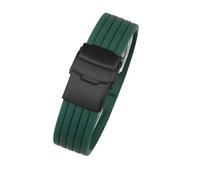 sooponu Cinturino in silicone naturale per orologio Hamilton Khaki Navy Jazzmaster Field Classic(Greenb,22mm)