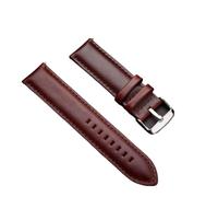 sooponu Cinturino in vera pelle per orologio Daniel Wellington, cinturino per bracciale DW(Red Brown,18mm)