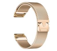 sooponu Cinturino magnetico in acciaio inossidabile per Garmin Fenix 8 7X 7 Pro Fenix 6X 5X 5Plus Tactix 7 Forerunner 965 955 Quick Fit Bracciale Watch Band(Rose gold,Feinx 6 6Pro)