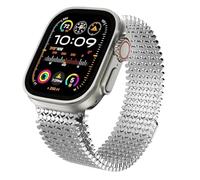sooponu Cinturino Milanese per Apple Watch Ultra 2 per iWatch Serie 10 9 8 7 6 5 4 se Bracciale Correa(Silver,S10-42mm)