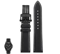 sooponu Cinturino per orologio cronografo Breitling Avenger Night Mission B01(Blackb1 white)