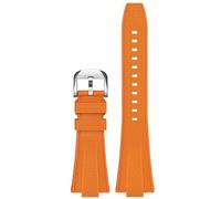 sooponu Cinturino per orologio in gomma a sgancio rapido per Tissot PRX T137.407/T137.410 Super Player 40mm Bracciale convesso per orologio da uomo(Orange)