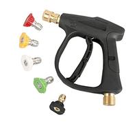 Sooprinse Pistola idropulitrice ad alta pressione, 3000 PSI max con 5 ugelli a connessione rapida a colori M22 Connettore per tubo 3.0 TIP