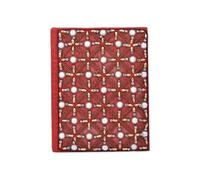 Soothi Zari Hand-Embroidered Journal 5x7 Inch 120 GSM 100 Pages Cotton Paper Handmade Vintage Thread Beaded Fabric Cover Unlined Notebook Writing Diary Journals Journaling Sketching Drawing Planning