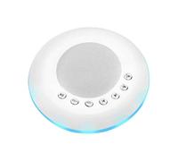 Soothing Sound Machine, Adjustable Noise Bedside Lamp, Relaxation Sound Machine, Bedroom Accesseories, Portable Music with Sleep Timer, Ideal for Yoga, Naps, and Sleeps, White