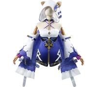 SOOYOOYOO Costume Cosplay Theresa, Abito Blu e Bianco con Cappuccio Set Completo con Calze e Ornamenti Dorati per Convention Halloween e Carnevale(Donna,M)