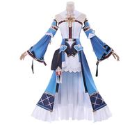 SOOYOOYOO Costume Cosplay Theresa, Abito Blu e Bianco con Maniche a Campana Vestito Lungo per Convention Halloween e Carnevale(Donna,M)