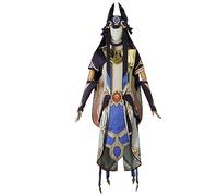 SOOYOOYOO Genshin Impact Cosplay Cyno Costume Personaggi del Gioco Anime Abiti di Halloween Set Completo per Unisex