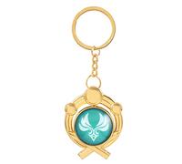 SOOYOOYOO Inazuma Cosplay Portachiavi Per Genshin Impact, Metal Vision Portachiavi Occhio di Dio Ciondolo Anemo Merch