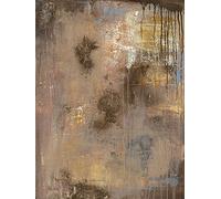 Soozy Barker Gold Reflections - Stampa su tela, Stampe da Parete, 60 x 80 cm, in misto cotone, multicolore, 60 x 80 x 3,2 cm