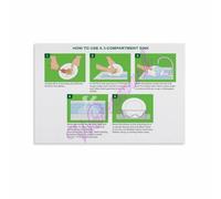 SOP Training Poster for Fast Casual Restaurant Dishroom Wall | Standardized workflow from pre scrape soak through final air drying rack storage(Unframed,08x12inch(20x30cm))
