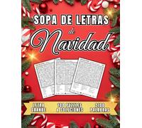 Sopa de letras de Navidad - Edición en Letra Grande: ¡100 puzzles con 2100 palabras de temáticas navideñas! Libro de Actividades y Pasatiempos ... perfecta para Adultos, Mayores y Adolescentes