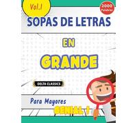 SOPA DE LETRAS EN ESPAÑOL PARA MAYORES - GENIAL! VOL.1 - DELTA CLASSICS