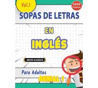 SOPA DE LETRAS EN INGLÉS PARA ADULTOS - GENIAL! VOL.1 - DELTA CLASSICS