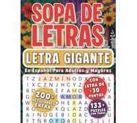 SOPA DE LETRAS LETRA GIGANTE EN ESPAÑOL PARA ADULTOS Y MAYORES