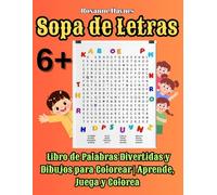 Sopa de Letras: Libro de Palabras Divertidas y Dibujos para Colorear | Aprende, Juega y Colorea
