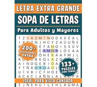 SOPA DE LETRAS PARA ADULTOS Y MAYORES LETRA EXTRA GRANDE IDEAL PARA VISTA CANSADA