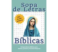 Sopa to Letras Biblicas: Sopa de Letras de a Biblia, Religión y más | 15,2 x 22,9 cm, 110 páginas | Más de 50 Pasatiempos... Regalo para Vacaciones, Días Festivos y Tiempo Libre.