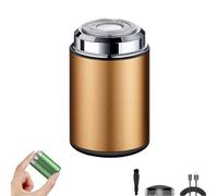 Sopami Mini Electric Shaver, Rasoio Portatile Piccolo Per Uomini E Ragazzi Elettrico Adolescenti, Usb Ad Alta Velocità Di Ricarica Rapida Impermeabile (Stile-B-Oro)