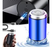 Sopami Mini Electric Shaver, Sopami Mini Electric Shavers for Men, Portable Pocket Travel Shaver, USB Rechargeable Waterproof, Wet Dry Shavers for Home, Car, Trave, Office (Blue)
