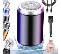 Sopami Mini Shaver, Sopami Mini Electric Shaver, Mini Shaver, Portable Pocket Travel Shaver, USB Rechargeable Waterproof Shaver Electric Beard Trimmer for Car, Travel (Nero)