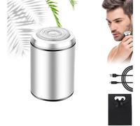 Sopami Mini Shaver, Sopami Mini Portable Electric Shaver, Wet Dry Mini Shaver Men, Usb Rechargeable Waterproof Shaver Electric Beard Trimmer For Home, Car, Trave, Office (Silber)
