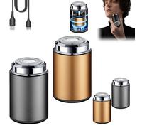 Sopamis Mini Electric Shaver, Sopami Shaver, Sopami Shaver, Sopami Trimmer, Mini Shavers For Men, Waterproof Minis Portable Electric Shavers, Portable Travel Razors (Gold+Gray)