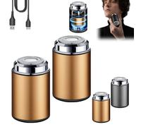 Sopamis Mini Electric Shaver, Sopami Shaver, Sopami Shaver, Sopami Trimmer, Mini Shavers For Men, Waterproof Minis Portable Electric Shavers, Portable Travel Razors (2PCS-Gold)