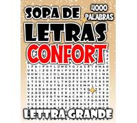 Sopas de Letras Confort: 4000 Puzzles Extra Grandes para Lectura Fácil