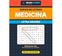 Sopas de Letras de Medicina: Letra grande con más de 1.300 palabras