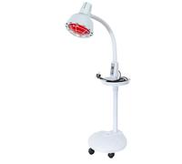 SOPERIT Lampada a infrarossi, 275 Watt, luce rossa a infrarossi, rotazione a 360°, altezza regolabile, terapia della luce infrarossa, 220 V, sollievo dal dolore muscolare con ruote direzionali
