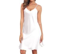 Sopesil Camicie da Notte da Donna, Camicie Notte Sexy Sottoveste Senza Maniche Cinturino Camicia da Notte con Regolabili Spalline Donna,S-XXL