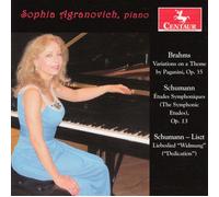 Sophia Agranovic Brahms: Paganini Variations, Books I and II, Op. 35, Etude (CD)