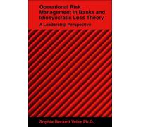Sophia Beckett Operational Risk Management in Banks and Idio (Copertina rigida)