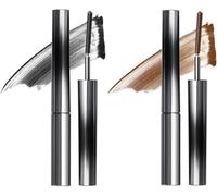 Sophia Belle Iron Wand Mascara, 2 Pezzi Mascara Nero Lavabile In Metallo, Mascaras Per Ciglia Arricciate 3D, Volume E Lunghezza Neri Impermeabili, A Lunga Tenuta, Anti-sbavature, Anti-agglomerante