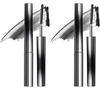 Sophia Belle Iron Wand Mascara, 2 Pezzi Mascara Nero Lavabile In Metallo, Mascaras Per Ciglia Arricciate 3D, Volume E Lunghezza Neri Impermeabili, A Lunga Tenuta, Anti-sbavature, Anti-agglomerante
