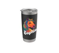 SOPHIA - Bellissimo nome di ragazza con un bel cavallo Bicchiere termico in acciaio inox doppia parete